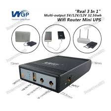 WGP Mini UPS Router & ONU Backup up to 8 Hours – 5V, 9V, 12V Output