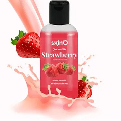 skinO Strawberry Scented Shower Gel 220ml