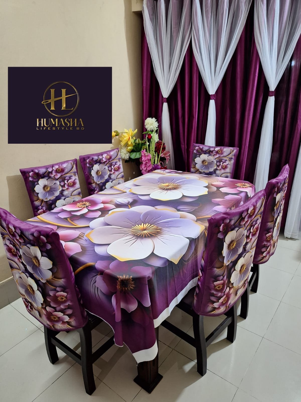 3d print korian velvet 7pcs table cloth