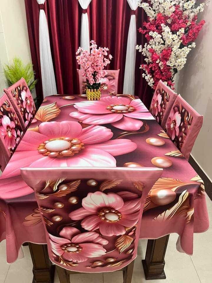 3d print korian velvet 7pcs table cloth