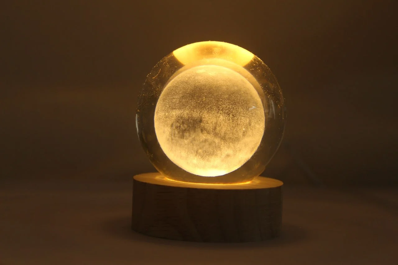 Crystal Moon Lamp