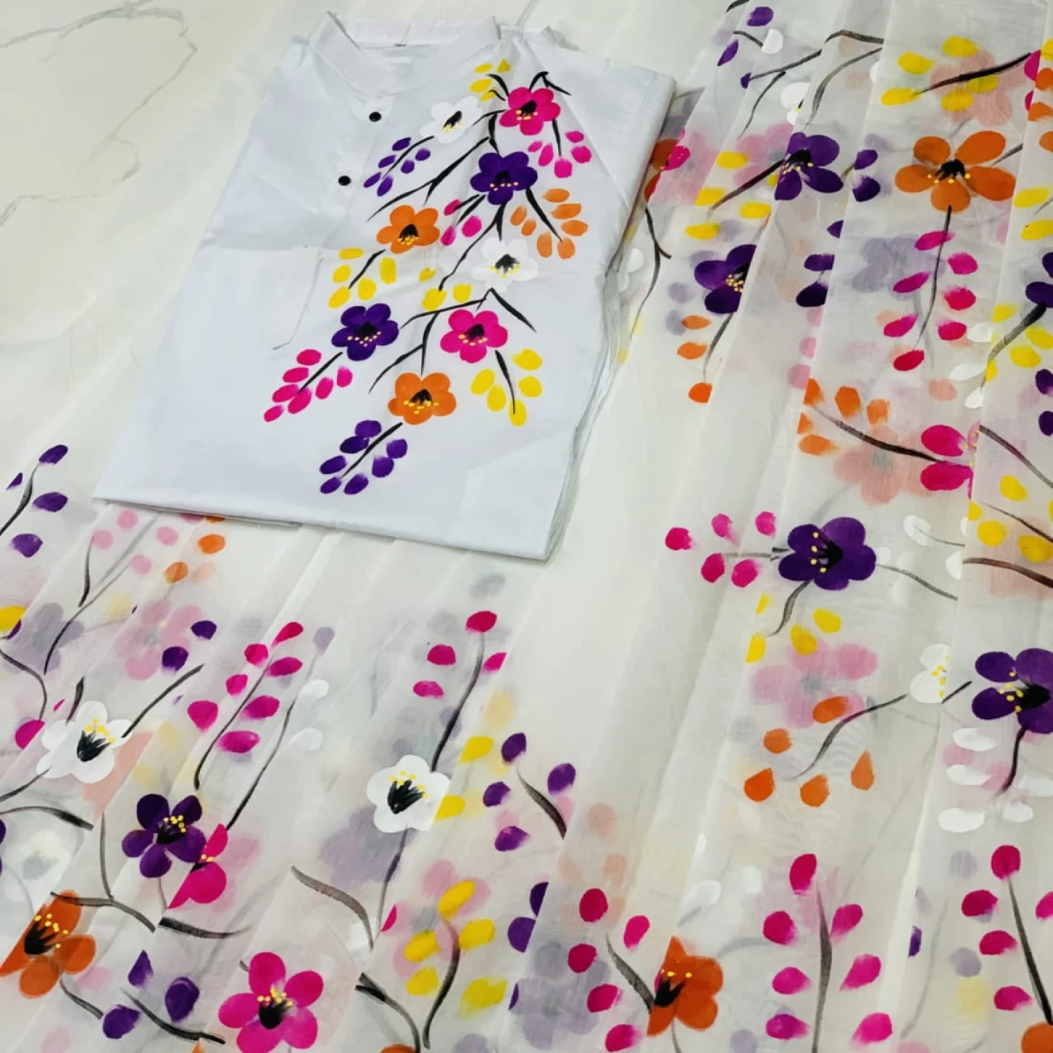 হ্যান্ড প্রিন্ট কাপল সেট