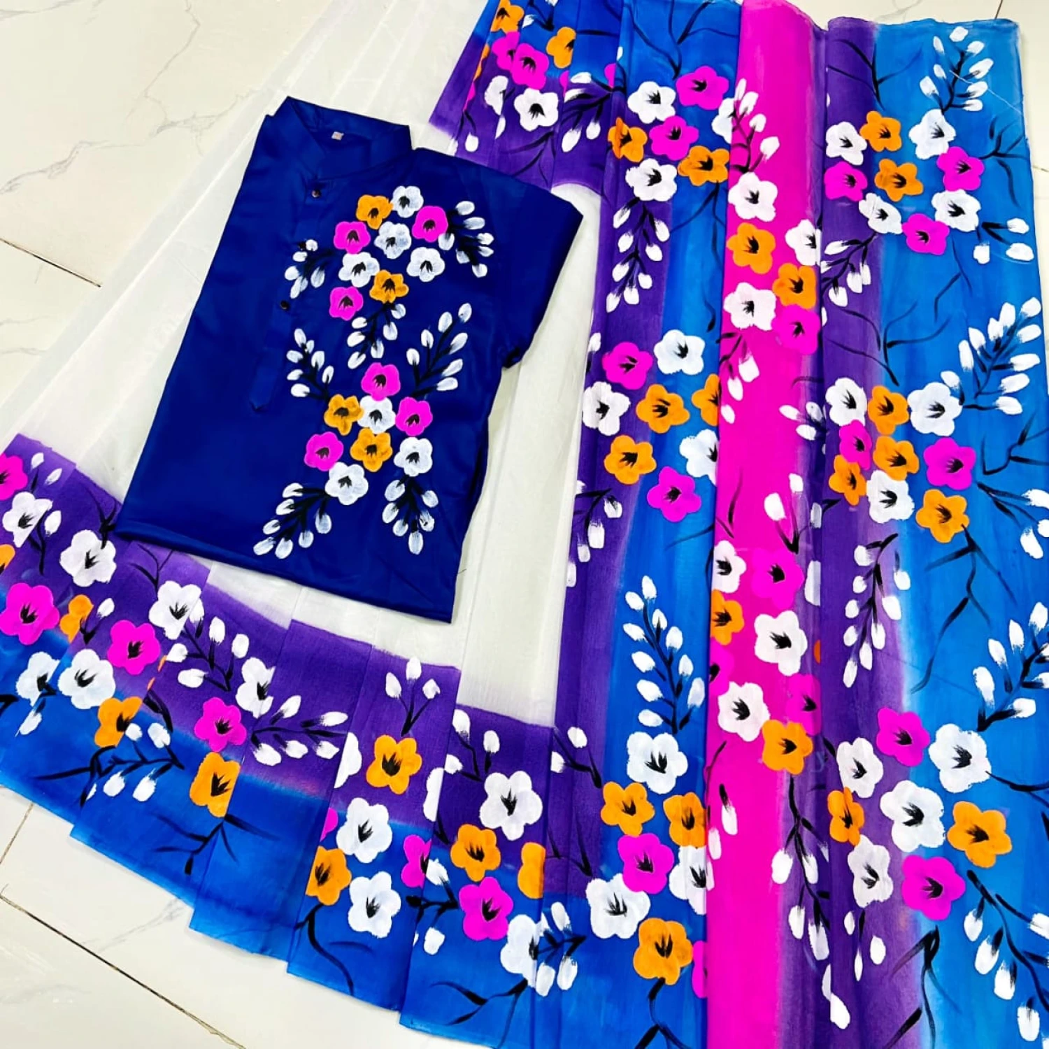 হ্যান্ড প্রিন্ট কাপল সেট