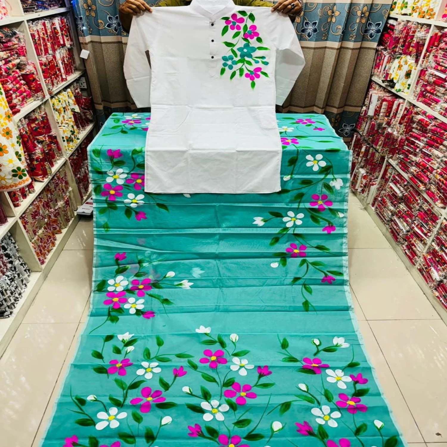 হ্যান্ড প্রিন্ট কাপল সেট