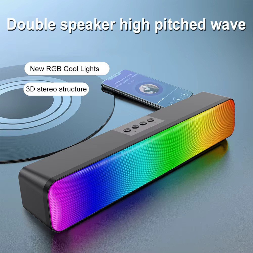 HG-SP03 Pro Portable Bluetooth Speaker – LED Soundbar