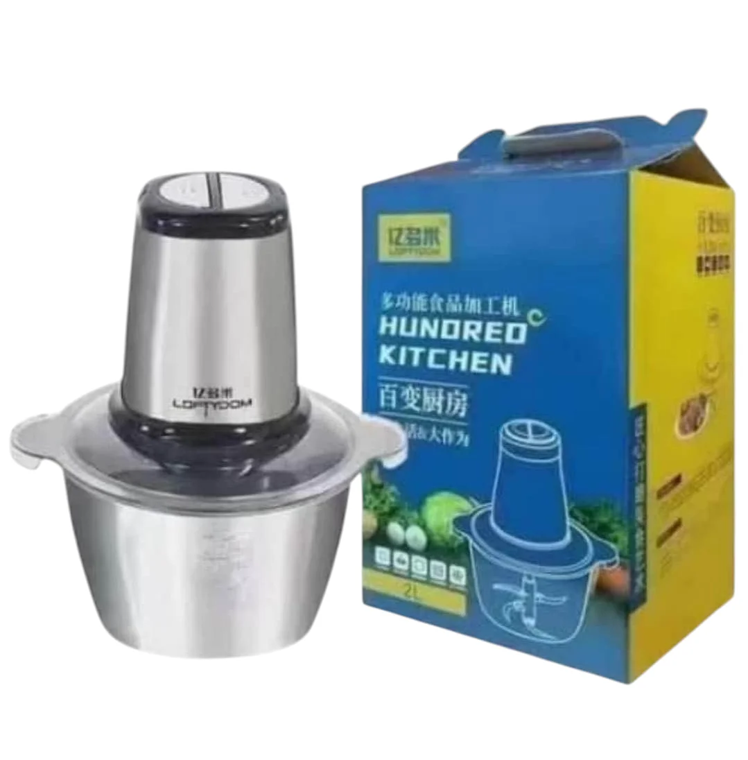 3L Stainless Steel Meat Grinder | Multi-Function Automatic Food Chopper & Mixer for Home Use